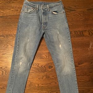 Levi’s 501 skinny straight denim jeans